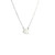 Elegant 14k White Gold Solitaire Diamond Pendant Necklace 560-11660