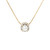 14k Rose Gold Necklace with Round Cut Diamonds Pendant 560-11466