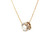 14k Rose Gold Necklace with Round Cut Diamonds Pendant 560-11466