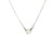 Delicate White Gold Diamond Bezel Solitaire Pendant Necklace 560-11633