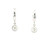 14k White Gold Dangle Earrings with Round Brilliant Cut Diamonds 203-10892