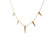 14k Gold Chain Necklace with Triangular Diamond Dangles 560-11484