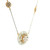 14k White and Rose Gold Necklace with Round Brilliant Cut Diamonds 560-11496