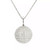 14k White Gold Necklace with Round Brilliant Cut Diamond Disco Ball Pendant 560-11528