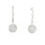 18k White Gold Dangle Earrings with Round Brilliant Cut Diamonds AV-10091