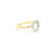 14k Gold Circle Ring with Round Cut Diamonds GBC-12961