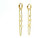 14k Yellow Gold Dangle Earrings with Mixed Fancy Cut Diamonds 201-11350