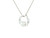 Solitaire Round Cut Lab Grown Diamond Circle Necklace in Gold LGD-10023