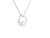 Solitaire Round Cut Lab Grown Diamond Circle Necklace in Gold LGD-10023