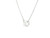 Classic Lab Grown Diamond Solitaire Necklace in 14k White Gold LGD-10041