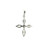 14k White Gold Marquise Cut Diamond Cross Design 501-10310