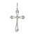 18k White Gold Diamond Cross Pendant with Round Brilliant Cut Diamonds AV-10081