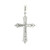 18k White Gold Cross Pendant with Round Brilliant Diamonds DC-10909