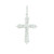 18k White Gold Cross Pendant with Round Brilliant Diamonds DC-10909
