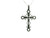 14k White Gold Cross Necklace with Round Brilliant Cut Diamond Cross Pendant MKD-10011