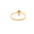 14k Rose Gold Ring with Baguette Cut Diamond Cross RBS-11363