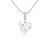 Heart-Shaped Brilliant Cut Lab Grown Diamond Pendant Necklace in 14k White Gold LGD-10089