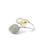 Two Tone Bypass Ring with Round Cut Diamonds OKA-10002