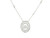 14k White Gold Diamond Necklace with Round Brilliant Cuts GBC-12462