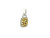 Fancy Yellow Diamond Pendant in 18k White and Yellow Gold ALM-10077