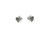 10K White Gold Stud Earrings with Brown and White Diamonds 201-10974