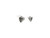10K White Gold Stud Earrings with Brown and White Diamonds 201-10974