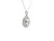 18K White Gold Pave Set Diamond Custom Heart Pendant Necklace 560-10208