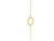 Elegant 14K Yellow Gold Beaded Chain Bracelet AMV-11011