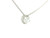 Round Brilliant Cut Diamond Pendant with Halo Necklace in 14K White Gold LGD-10122