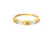 10 K Yellow Gold Band Ring with Round Brilliant Diamonds SIM-10526