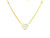 Heart-Shaped Diamond Pendant Necklace in 14k Yellow Gold 584-10057