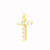 14K Gold Cross Pendant with Round Brilliant Lab Grown Diamonds LGD-10208