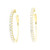 14K Gold Hoop Earrings with Lab Grown Round Brilliant Cut Diamonds LGD-10209