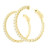 14K Gold Hoop Earrings with Lab Grown Round Brilliant Cut Diamonds LGD-10209
