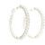 14k Gold Hoop Earrings with Lab Grown Round Cut Diamonds LGD-10210