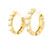 14kt Yellow Gold Lab Grown Diamond Hoop Earrings LGD-10241
