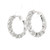 Diamond Hoop Earrings in 14kt White Gold GBC-13269
