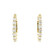 18kt Yellow Gold Diamond Shared-Prong Hoop Earrings GBC-13270