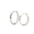 Round Diamond Hoop Earrings in 14kt White Gold GBC-13273