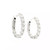 Round Diamond Hoop Earrings in 14kt White Gold GBC-13263