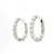 Round Diamond Hoop Earrings in 14kt White Gold GBC-13263