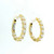 Diamond Hoop Earrings in 18kt Yellow Gold GBC-13275