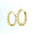 Diamond Hoop Earrings in 18kt Yellow Gold GBC-13275
