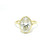 Oval Cut Lab Grown Diamond Bezel Set Solitaire Ring in 14kt Yellow Gold LGD-10250