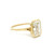 Emerald Cut Lab Grown Diamond Bezel Solitaire Ring in 14kt Yellow Gold LGD-10246