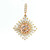 Morganite and Diamond Sunburst Pendant in 18kt Rose Gold 565-10141