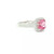 Pink Tourmaline and Diamond Ring 18k White Gold RPG-10388