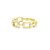 Diamond Link Band Ring 14k Yellow Gold TCT-10076