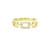 Diamond Link Band Ring 14k Yellow Gold TCT-10076