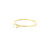 .20ct Emerald Cut East/West Band Ring 14k Yellow Gold SIM-10719